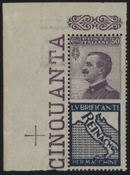 §1924 - Reinach 50 cent.#, Pubb n° 14, ottimo/eccellente, gomma ...