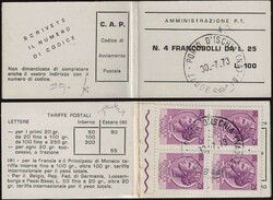 §1970 - Ischia I, Libretto n° 12, eccezionale, con annullo ...