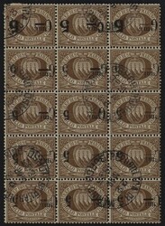 §1892 - 30 cent. bruno#, n° 9 (9a + 9 + 9v + 9y + 9x + 9t + 9q + 9n ...