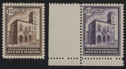 §1932 - Palazzetto#, n° 159/63, lusso. Sigla EDiena (1,25 e 2,75 L.)