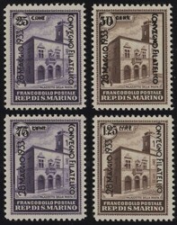 §1933 - Convegno Filatelico#, n° 176/9, ottima, gomma integra e ...