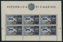 §1954 - Aereo 1.000 Lire, detto “Bandierino”#, BF n° 16, ...