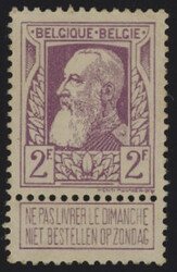 §1905 - Bechuanaland - Leopoldo 2 Fr. violetto#, n° 80, ottimo, ...