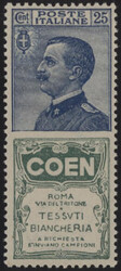 §1924 - Coen 25 cent.#, Pubb n° 5, eccellente