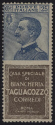 §1924 - Tagliacozzo 25 cent.#, Pubb n° 8, ottimo, corredato di ...