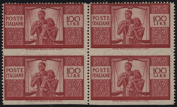 §1945 - Democratica 100 Lire#, n° 565asa, splendida quartina ...