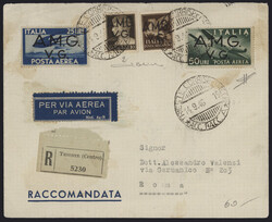 §1946 - AMG VG#, PA n° 1+6+8,+complementare da 10 cent., su ...