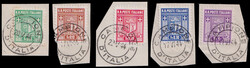 §1944 - Stemma del Comune I tiratura#, n° 1a/5a, ottima/eccellente, ...
