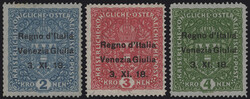 §1918 - Sovrastampati Regno d'Italia Venezia Giulia 3. XI. 16#, n° ...