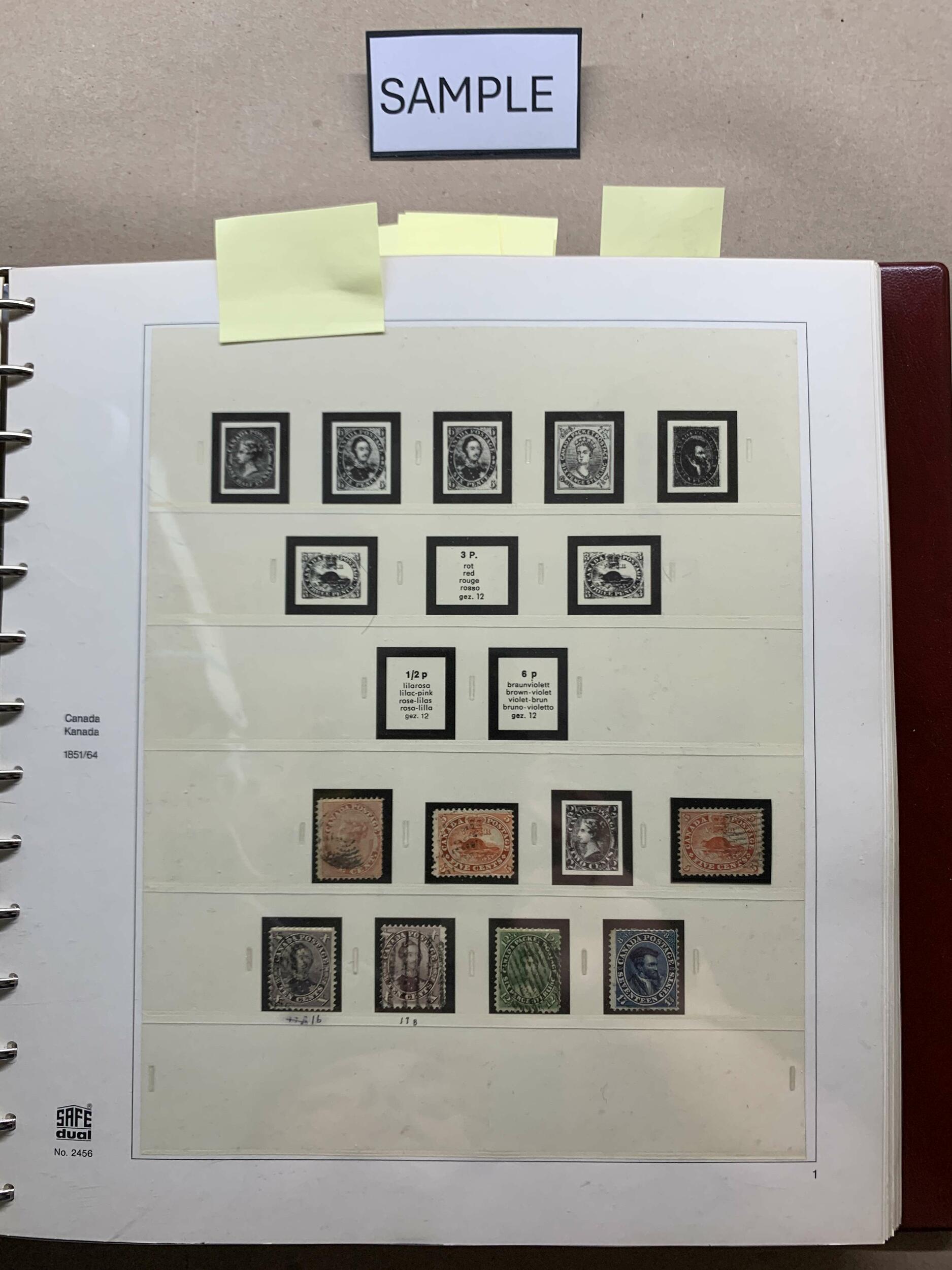 Extensive Canada collection, 1859-1976 in Safe hingeless album with ...