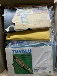 Tuvalu collection with two specialty albums, mint stamps and sets, ...