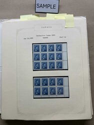 Canada collection, 1947-1969, #274/492 mounted on album pages, ...