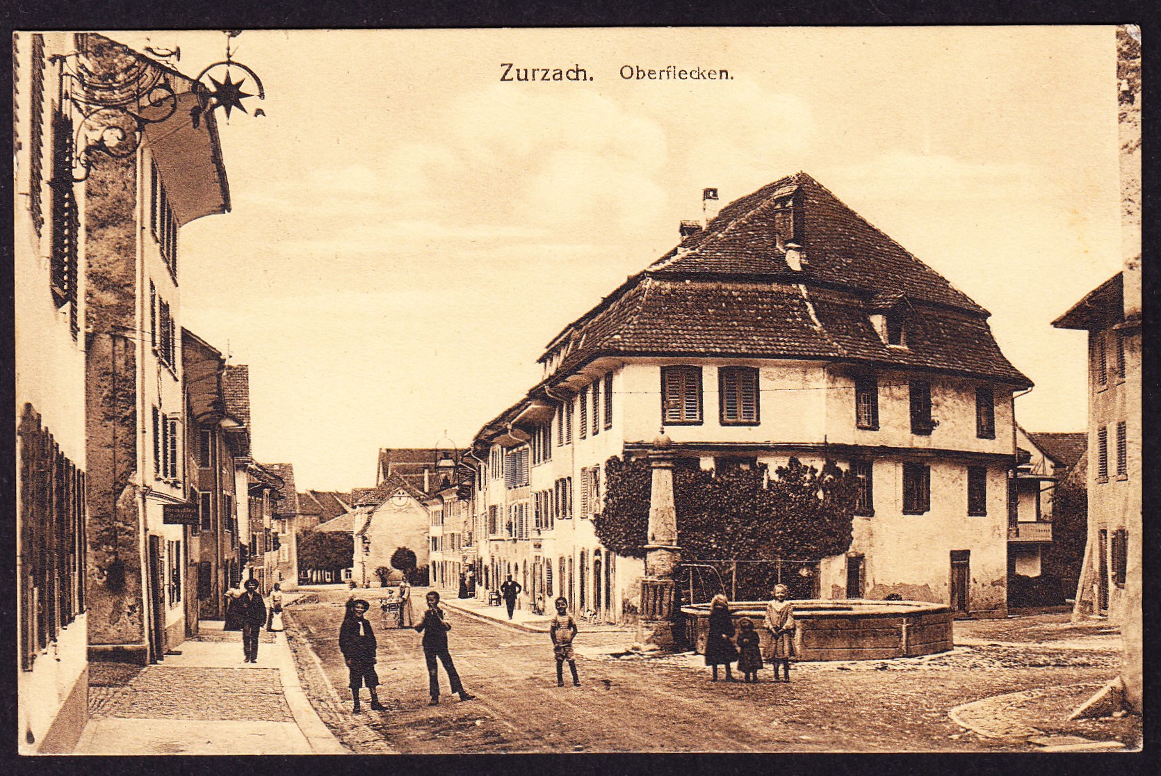 um 1916 mit Feldpost gelaufene AK Oberflecken, Zurzach.