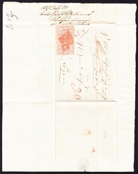 1852 Registered cover from Escholzmatt to Lucerne, bearing Rayon III, ...