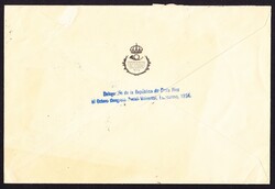 1924 R-Brief eines Delegierten in Costa Rica nach Göteborg. Blauer 2 ...