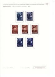 1957 50 years of scouting. Imperforated 10 Rp torchlight procession ...