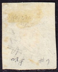 1850 Rayon dunkelblau mit Stempel PP, Type 20. ...