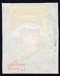 1850 Rayon dunkelblau ohne KE, Type 39, vollrandig mit keilförmiger ...