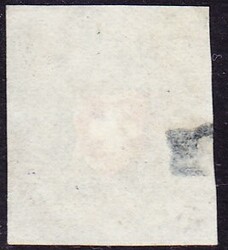 1850 Rayon dunkelblau, vollrandig mit spezieller Raute, rückseitig ...