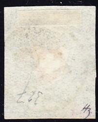 1850 Rayon dunkelblau ohne KE, Type 36, vollrandig. Schwarzes PP im ...