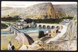 1918 Mit Britischer Feldpost gelaufene AK: Pont du Fleuve du Chien, ...