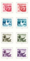 1946 Jagd-Serie (Hirsch, Schneehase, Auerhahn). Ungezähnte Serie 1 ...