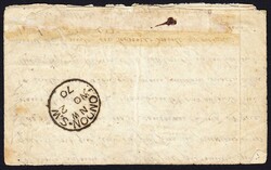 1870 Ballon Monté "Colonel Charras" Paris nach Chelsea London mit ...