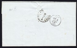 1871 Brief aus Puy en Velay nach Zürich mit 20 C. blau Ceres ...