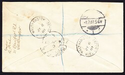 1907 3 Ganzsachen Ausschnitte in verschiedenen Farben und Werten auf ...