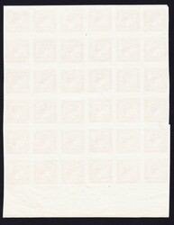 1904 Zeitungsmarken roter Merkur, ungebrauchter Bogenteil (6x6=36 ...