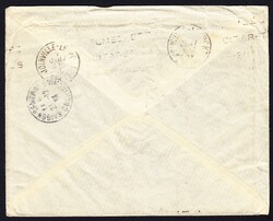 1934/1935 Luftpost Brief aus Shanghai nach Joinville Frankreich ...