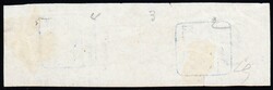 1862 Zürich 6 offizeller Neudruck im waagrechten 4er Streifen. (67. ...
