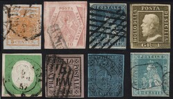 1850 - Insieme composto da oltre 100 francobolli dei vari stati ...