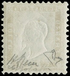 1862 - 10c yellowish bistre, fine to good centering. Signed A.Diena ...
