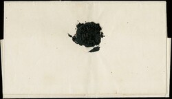1862 - 10c dark brown lower sheet margin with line of colour from ...