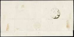 1862 - 10c dark brown, BL4 (one with lower sheet margin imperforate, ...