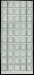 1862 - 20c indigo, complete sheet of 50 copies, the stamps of the ...