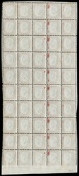 1862 - 40c carmine red, complete sheet of 50 copies, fine/very fine ...