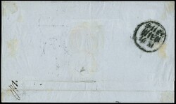 1862 - 10c bistre, 20c indigo and 40c dark carmine red, from ...