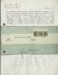 1850 - 1st issue 30c brown (1st type), horizontal strip of three with ...