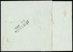 1850 - 10c black, strip of three from 'MILANO 23/11, 9-10A' (C4) to ...