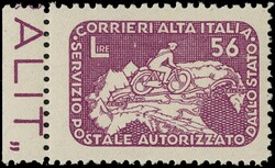 1945 - Coralit, the complete set of 12 denominations, all MLH. Cert. ...