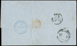 1863 - Alexandria of Egypt: Sardinia 80c deep orange, cancelled ...