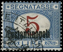 1922 - Constantinople: Italian postage dues overprinted ...
