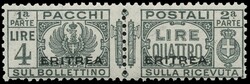 1934 - Eritrea: Parcel Post overprinted 'ERITREA', complete set of 10 ...