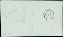 1850 - 10c silverish grey, 1st printing, three copies including one ...