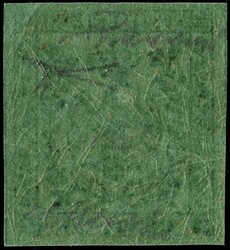 1852 - 25c green, error of color, unused. Cert. Bottacchi (Sassone 4A ...