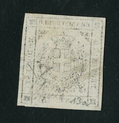 1859 - Provisional Government, 15c dark brown, lightly cancelled. ...