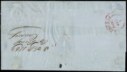 1859 - Sardinia 4th issue, 20c dark blue 1st plate, from 'CARRARA 3 ...