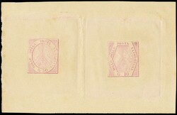 1898 - The six reprints on hand paper without watermark, composed by ...